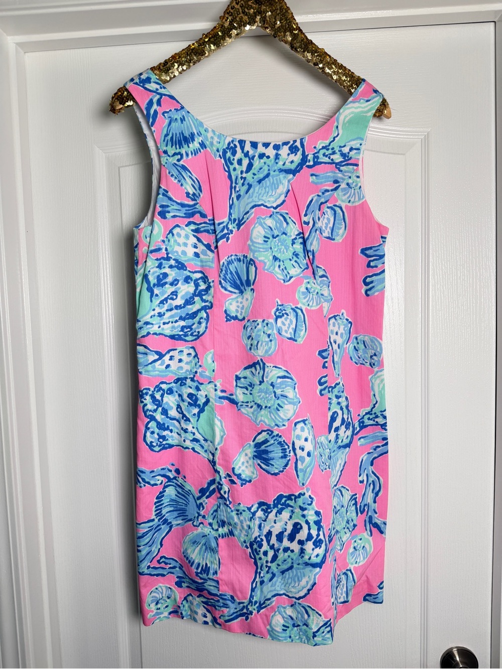 Lilly Pulitzer Cathy shift dress in the Pink Pout Barefoot Princess print size 8